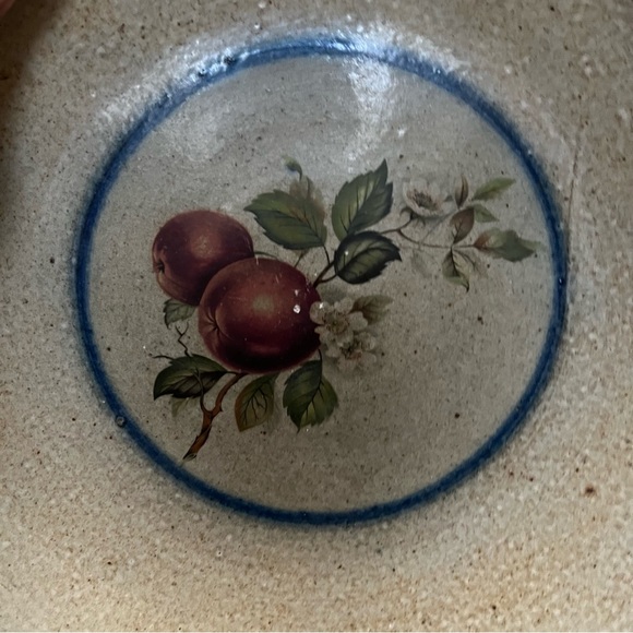 Vintage Monroe Salt Works Apple Blossom Pasta Plate - Picture 4 of 8